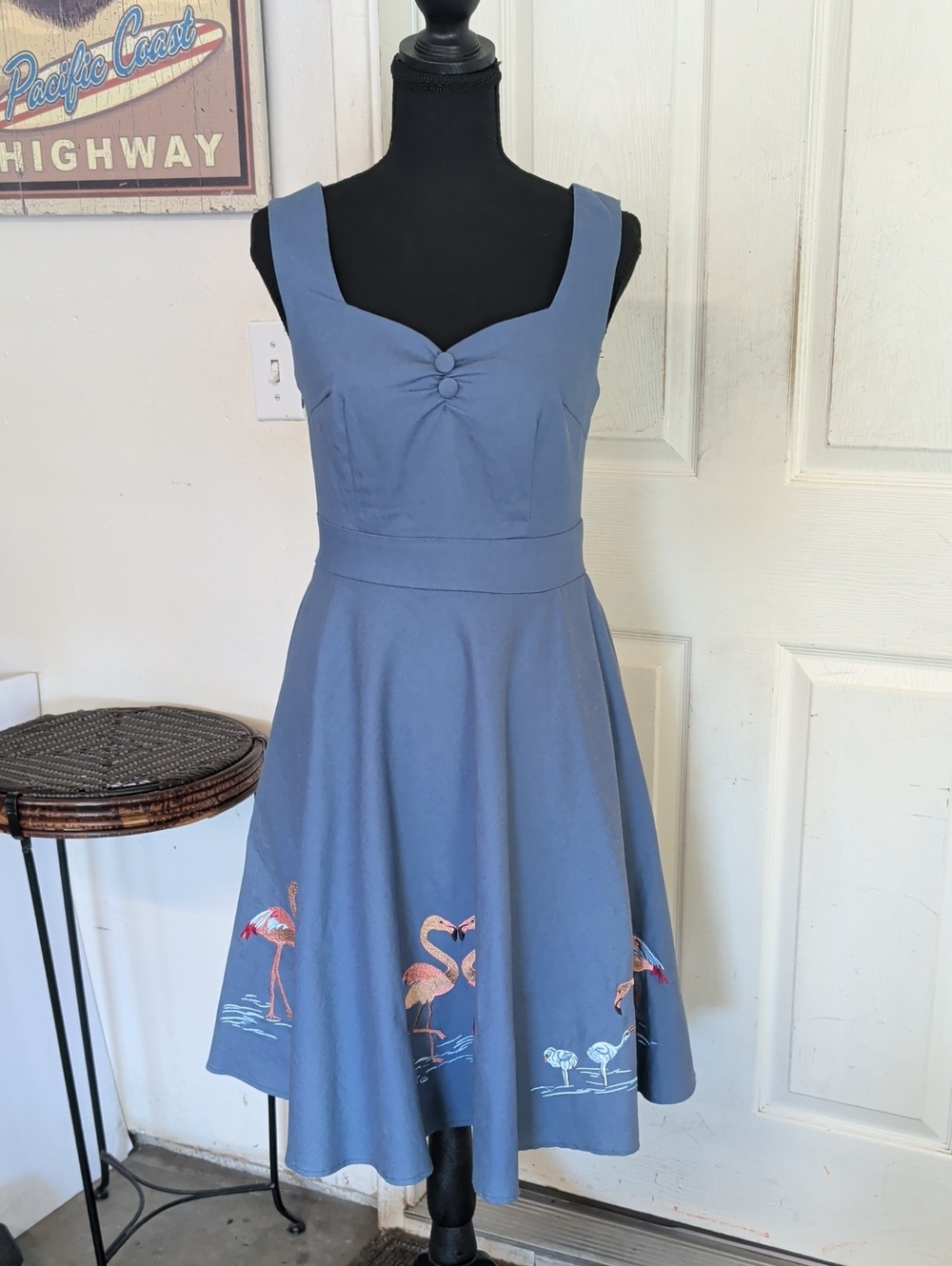 DOLLY AND DOTTY FLAMINGO PINUP DRESS 6